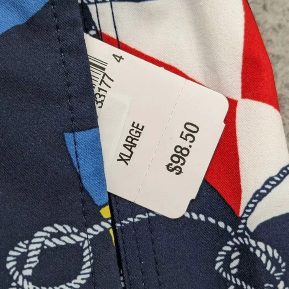 NEW $99 Brooks Brothers Swim Trunks (Shorts)! S M L XXL Navy With Nautical Flags